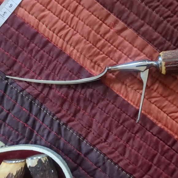 CUTLASS* Leppington Knife Carving Set Sheffield England 3pc w/ original case - Picture 5 of 14